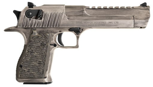 MAGNUM RESEARCH DESERT EAGLE MARK XIX DISTRESSED WHITE .50 AE 6" BARREL 7-ROUNDS