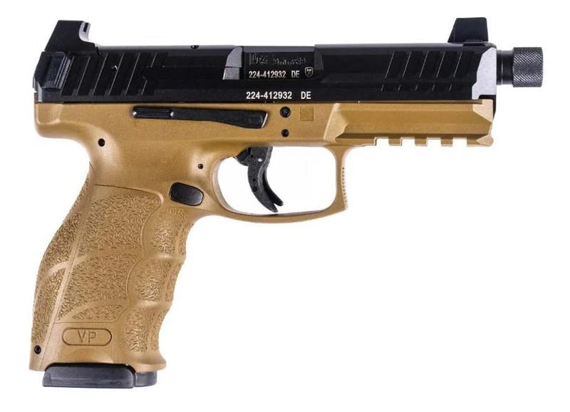 Heckler and Koch VP9 Tactical Flat Dark Earth 9mm 4.7" Barrel 10-Rounds Push-Button Mag Release for sale