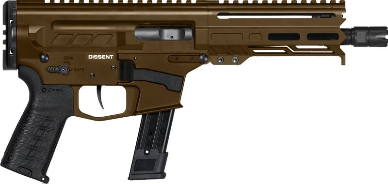 CMMG Dissent MK17 Midnight Bronze 9mm 6.5" Barrel 21-Rounds No Brace for sale