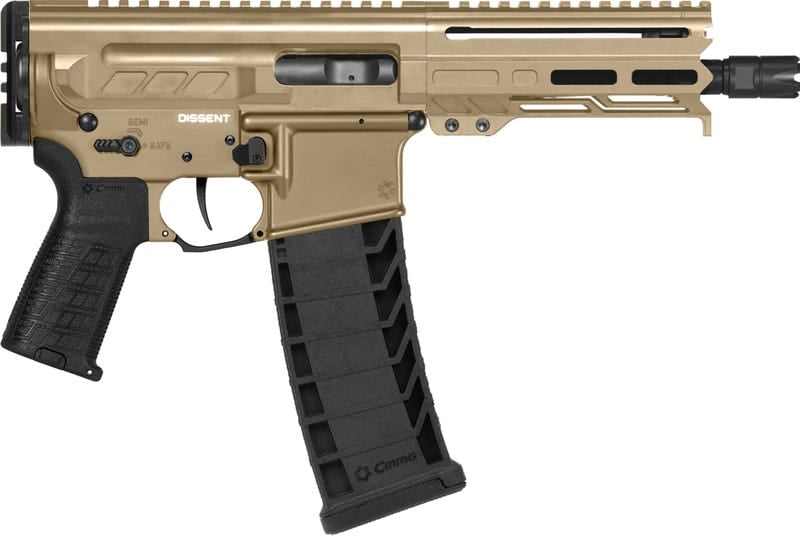 CMMG Dissent MK4 Coyote Tan 9mm 6.5" Barrel 30-Rounds No Brace for sale