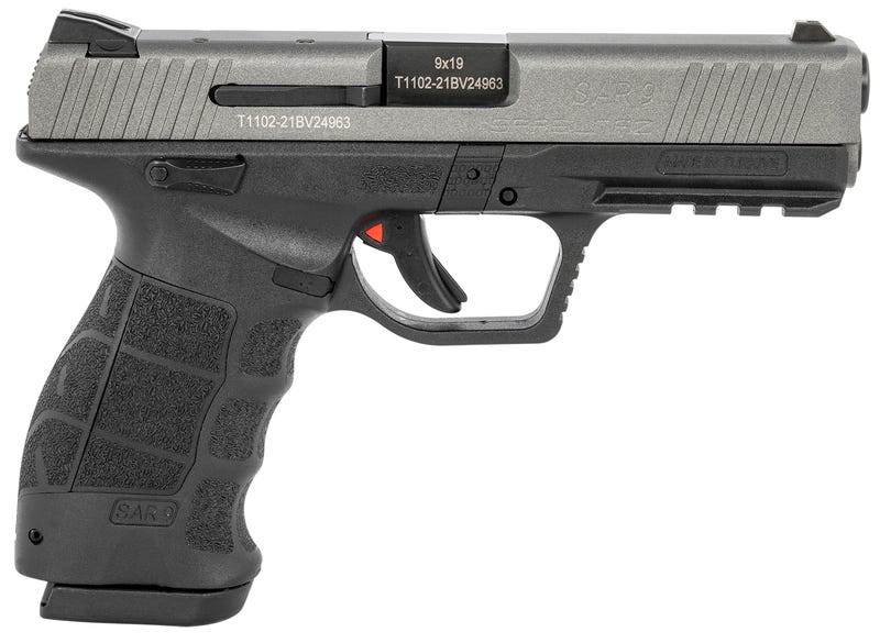 SAR USA SAR9 Pistol Black/Platinum 9mm 4.40" Barrel 17-Rounds 3-Dot Contrast Sights for sale