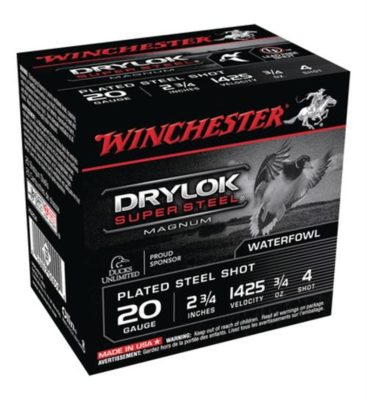 Winchester Super X Waterfowl Loads 20 Ga, 2.75", 3/4oz, 4 Shot, 25rd Box Winchester Ammo - Ammo - Hewitt Gun Shop