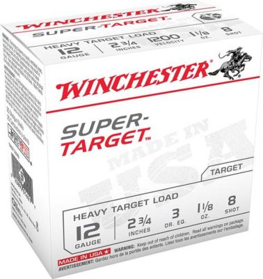 Winchester Super Target 12 Ga, 2.75", 1-1/8oz, 8 Shot, 25rd Box Winchester Ammo - Ammo - Hewitt Gun Shop