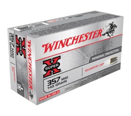 Winchester Super X 357 Magnum 158gr, Jacketed Soft Point, 50rd Box Winchester Ammo - Ammo - Hewitt Gun Shop