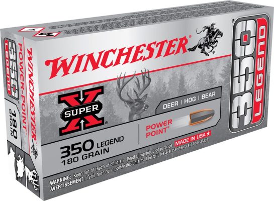 Winchester Super-X 350 Legend, 180gr, Power Point, 20rd Box Winchester Ammo - Ammo - Hewitt Gun Shop