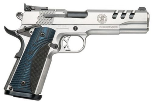 Smith & Wesson 1911 Custom Performance Center 45 ACP 5" SS Throated Barrel G10 Custom Grip