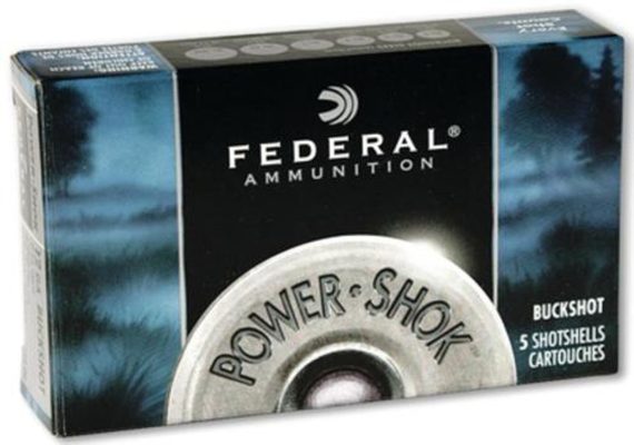Federal Power Shok Buckshot 12 Ga, 2.75", 27 Pellets, 4 Buck Shot, 5rd Box Federal Ammunition - Ammo - Hewitt Gun Shop