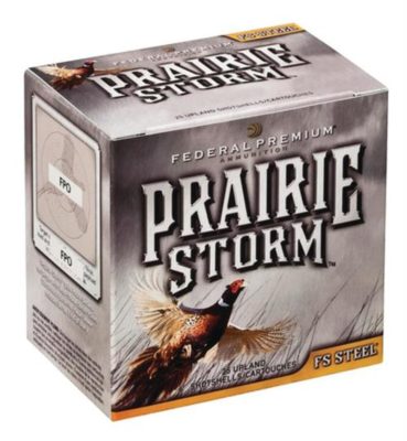 Federal Premium Prairie Storm FS Steel 12 Ga, 3", 1600 FPS, 1.125oz, 4 Shot, 25/Box (May be availble by the case, 10 boxes per case) Federal Ammunition - Ammo - Hewitt Gun Shop