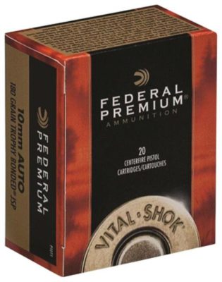 Federal Vital-Shok 10mm 180gr, Trophy Bonded JSP, 20rd Box Federal Ammunition - Ammo - Hewitt Gun Shop