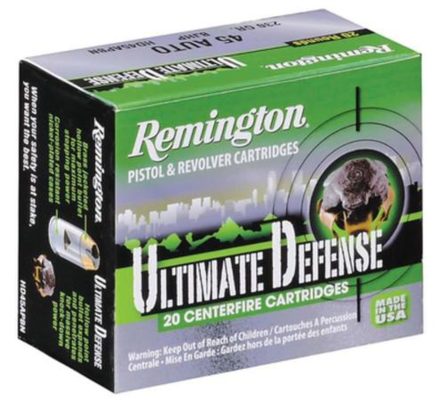 Remington Ultimate Defense 9mm, 124gr, Brass Jacketed Hollow Point, 20rd Box Remington - Ammo - Hewitt Gun Shop