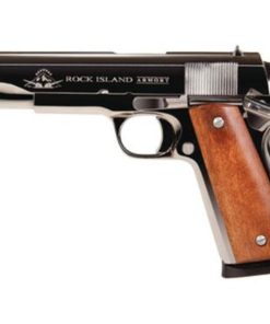 Rock Island Armory 1911-A1 GI Standard 45 ACP 5" Polished Nickel Standard Sights 8 Round