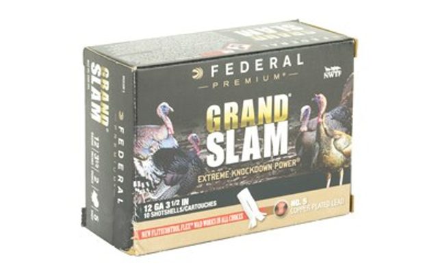 Federal Grand Slam Turkey 12 Ga, 2.75", 1-1/2oz, 5 Shot, 1200 FPS, 10rd Box Federal Ammunition - Ammo - Hewitt Gun Shop