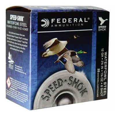 Federal Speed-Shok 12 Ga, 2.75", 1-1/8oz, 6 Shot, 25rd Box Federal Ammunition - Ammo - Hewitt Gun Shop