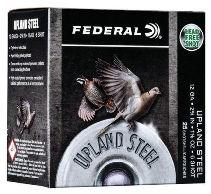 Federal Upland Steel 12 Ga, 2.75", 1 1/8oz, Steel, 25rd Box Federal Ammunition - Ammo - Hewitt Gun Shop