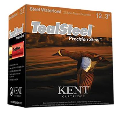 Kent Teal Steel 12 Ga, 3", #5 Steel, 1 1/4oz, 25rd Box Kent Cartridge - Ammo - Hewitt Gun Shop