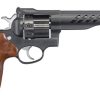 Ruger Super GP100 357 Mag/38 Spec 5.5" Barrel Hogue Hardwood Grip Black PVD Finish