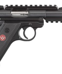 Ruger Mark IV Tactical .22 LR 4.4 Inch Threaded Barrel Adjustable Rear Sight Top/Bottom Picatinny Rail Checkered Natural Angle Grip 10 Round