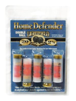 Less Lethal Home Defense Double Ball 20 Ga, 2.75", 5rd Box Lightfield Ammunition - Ammo - Hewitt Gun Shop