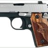 Sig P238 380 ACP 2.7In SAS 2-Tone SAO Siglite Walnut Grip (1) 6rd Steel MAG Dehorned SRT