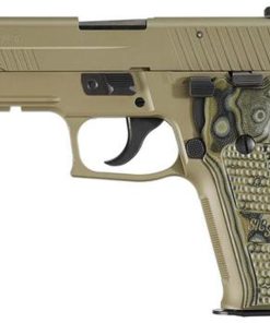 Sig P226 9MM 4.4In Scorpion Flat Dark Earth Da/Sa Siglite Black/Green G10 Grip (2) 10Rd Steel MAG CA Compliant SRT