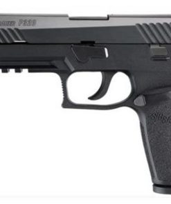 Sig P320 9mm 4.7In Nitron Black Striker Siglite Modular Polymer Grip (2) 17rd Steel MAG Rail