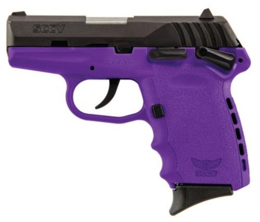 SCCY CPX-1 9mm 3.1" Barrel Hard Nitride Slide Finish Purple Frame 10rd Mag