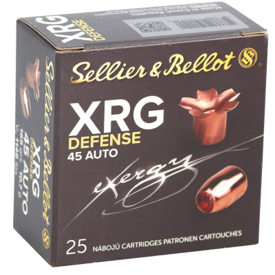 Sellier & Bellot XRG Defense 45 ACP 165gr, FMJ Semi-Wadcutter, 25Bx/40Cs Sellier & Bellot - Ammo - Hewitt Gun Shop