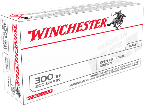Winchester USA 300 Blackout, 200gr, Open Tip Subsonic, 20rd Box Winchester Ammo - Ammo - Hewitt Gun Shop