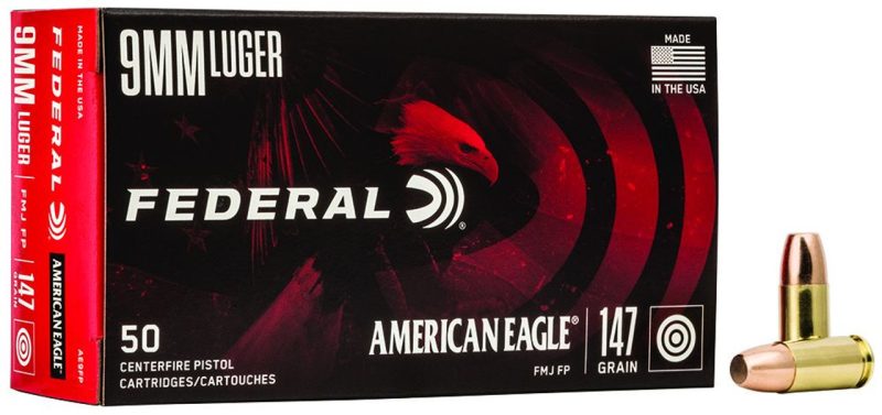 Federal Standard 9mm Full Metal Jacket 147gr, 50Box, 1000 FPS Federal Ammunition - Ammo - Hewitt Gun Shop
