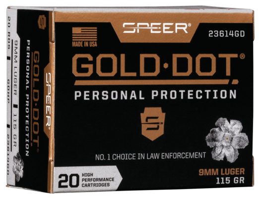 Speer Gold Dot Personal Protection 9mm, 115gr, Hollow Point, 20rd Box Speer Ammunition - Ammo - Hewitt Gun Shop