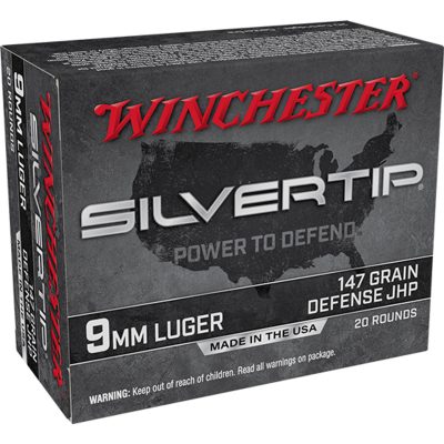 Winchester 9mm 147gr, Silvertip Hollow Point, 20rd Box Winchester Ammo - Ammo - Hewitt Gun Shop