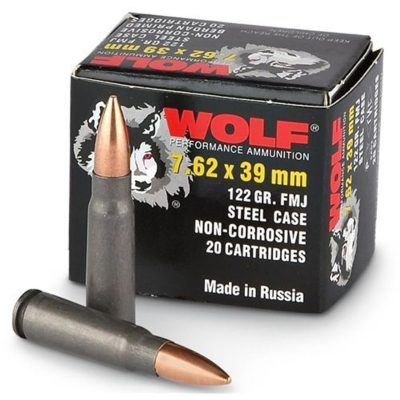 Wolf Performance 7.62x39 122 grain FMJ, 20rd/Box Wolf Ammunition - Ammo - Hewitt Gun Shop