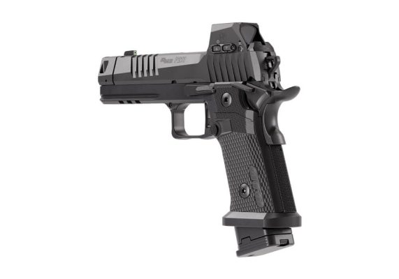 Sig P211 GTO 9mm, 4.4" Barrel, MACH3D Compensator, Optics Ready, Fiber Optic Sights, Flared Magwell, 10rd