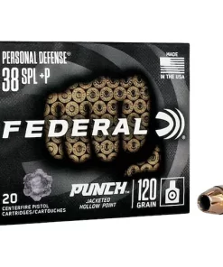 Federal Personal Defense Punch 38 Special +P Ammo 120 Grain Jacketed Hollow Point 200 for sale