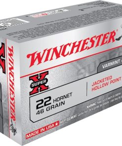In Stock: Winchester Super X 22 Hornet Ammo 46 Grain Jacketed Hollow Point 200 rounds for sale