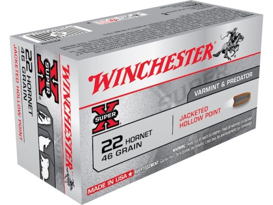 In Stock: Winchester Super X 22 Hornet Ammo 46 Grain Jacketed Hollow Point  200 rounds - Uncategorized | Hewitt Gun Shop