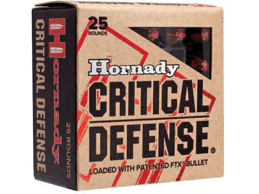 Hornady Critical Defense 9mm Luger Ammo 115 Grain Hornady FTX Polymer Tip Box of 200 rounds Direct - Uncategorized | Hewitt Gun Shop