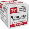 Shop Federal Premium Personal Defense 9mm Luger +P Ammo 124 Grain Federal HST Jacketed Hollow Point 200 Rounds for sale