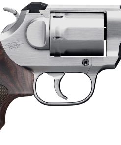 Kimber Mfg, Inc 3400021CA K6S *CA Compliant DA/SA 357 Mag 6 Shot 2″ Brushed Stainless Steel Barrel & Cylinder, Brushed Stainless Stainless Steel Frame, Diamond Checkering Grip, Exposed Hammer