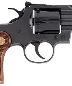 Colt Mfg PYTHONBP2WTS Python  357 Mag/38 Special 6 Shot 2.50″ Blued Carbon Steel Vent Rib Barrel, Cylinder & Frame, Wood Grip, Exposed Hammer