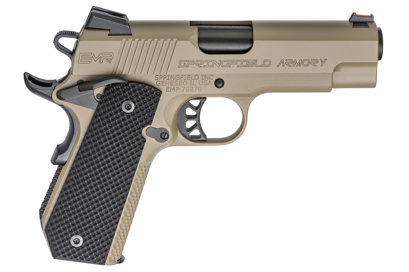 Springfield 1911 EMP 4.0 9mm Concealed Carry Contour Desert FDE Springfield 1911 EMP 4.0 9mm Concealed Carry Contour Desert FDE - Firearms - Hewitt Gun Shop