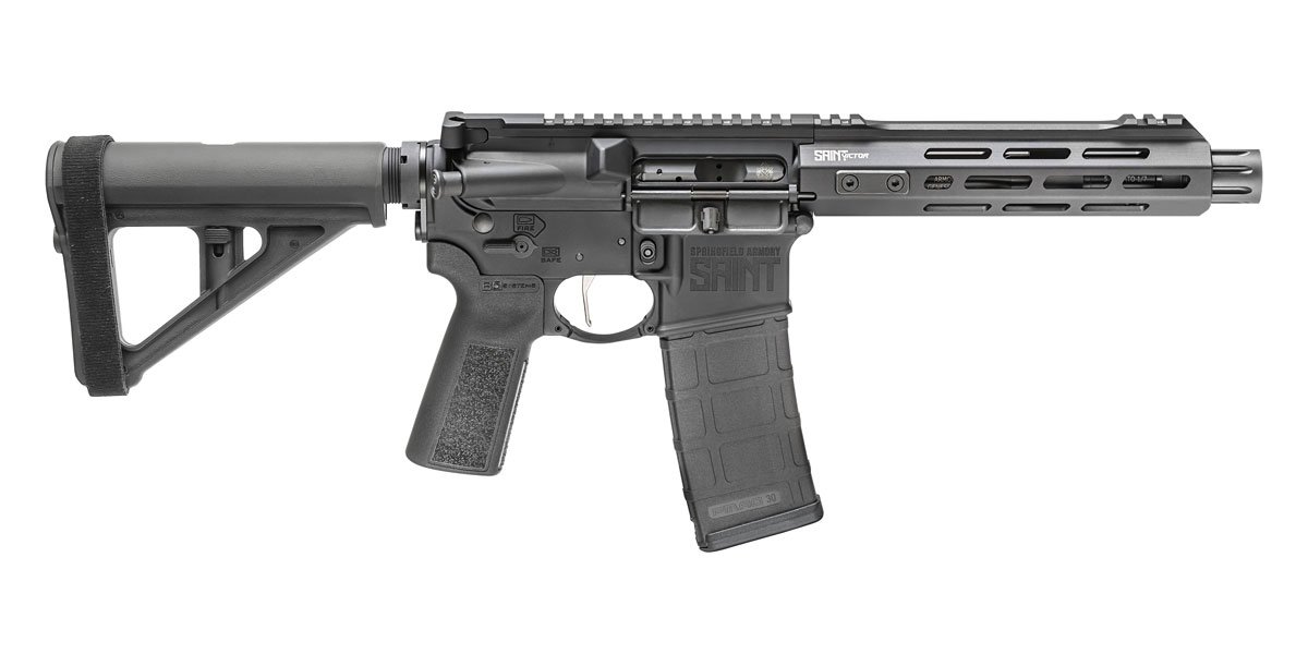 Springfield Saint Victor 5.56mm AR-15 Pistol with Magpul BTR Pistol Stabilizing Brace Springfield Saint Victor 5.56mm AR-15 Pistol with Magpul BTR Pistol Stabilizing Brace - Pistols - Hewitt Gun Shop