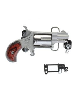 NAA Mini Revolver .22 WMR Stainless w/ Skeleton Buckle
