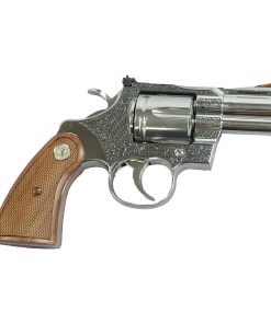 Colt Python Handgun .357 Mag 6rd Capacity 2.5″ Barrel Historic Wood Medallion Grips with Filigree Frame and Barrel