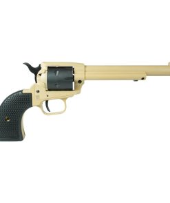 Heritage Rough Rider Steel Frame Sabre Sand Cerakote Handgun .22 LR 6rd Capacity 6.5″ Barrel Polymer Black